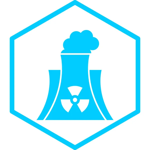 原子力発電所のアイコン — ストックベクタ