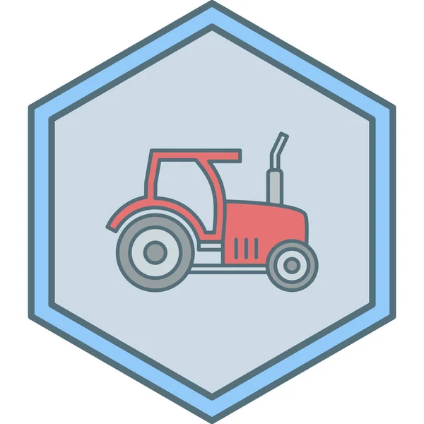 Traktor Symbol Vektor Illustration — Stockvektor