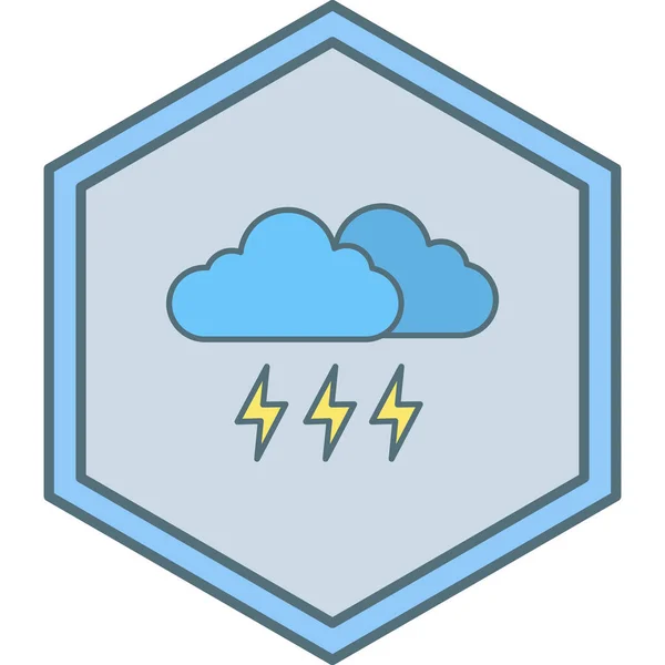 Lightning Web Icon Simple Illustration — Stock Vector