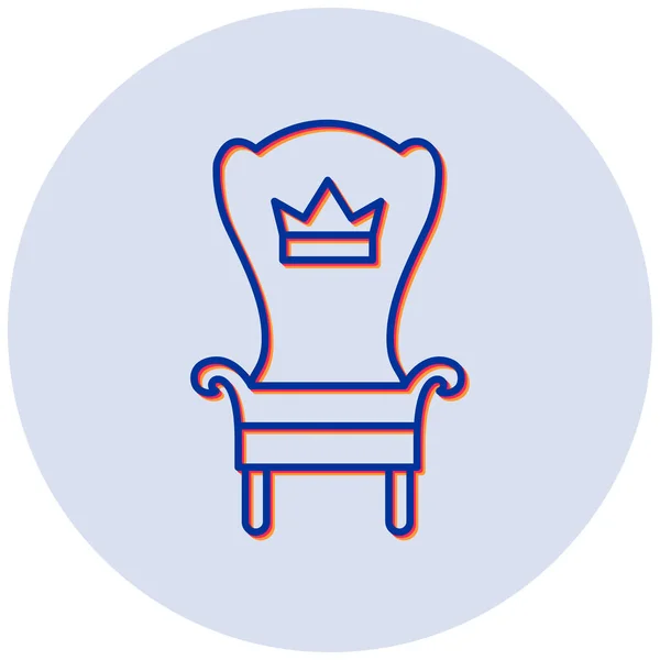 椅子だ Webアイコンシンプルなイラスト — ストックベクタ
