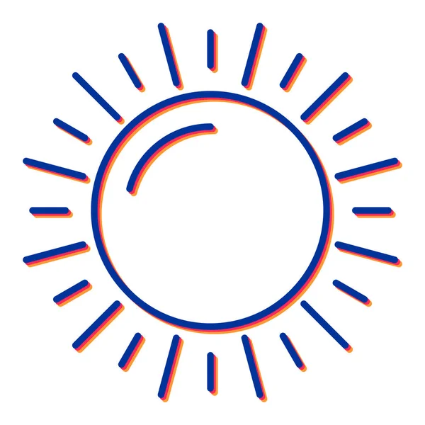 Güneş Simgesi Vektör illüstrasyonu