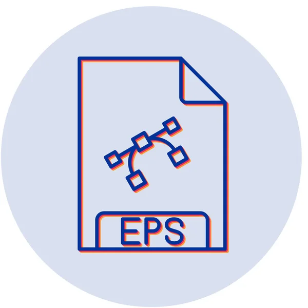 Illustrazione Vettoriale Icona Formato File Eps — Vettoriale Stock