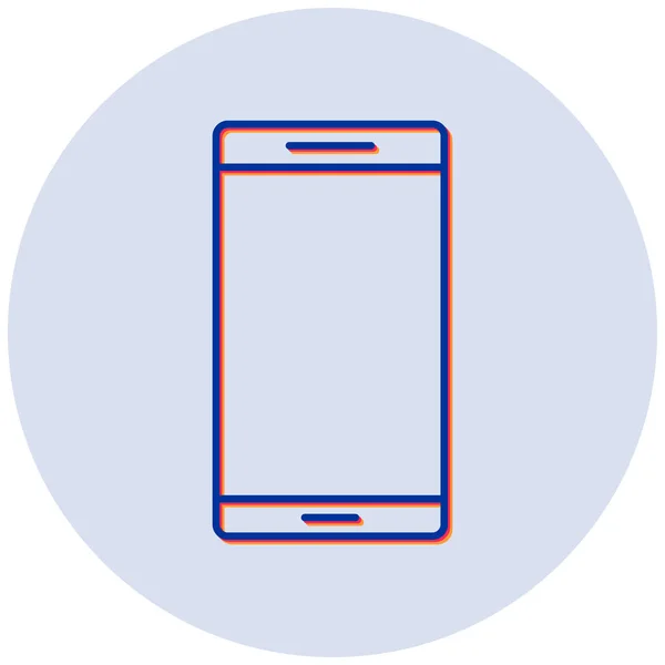 Мобильный Телефон Простая Иллюстрация — стоковый вектор