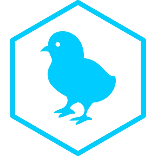 Икона Птицы Простая Иллюстрация Векторных Значков Голубей Сети — стоковый вектор
