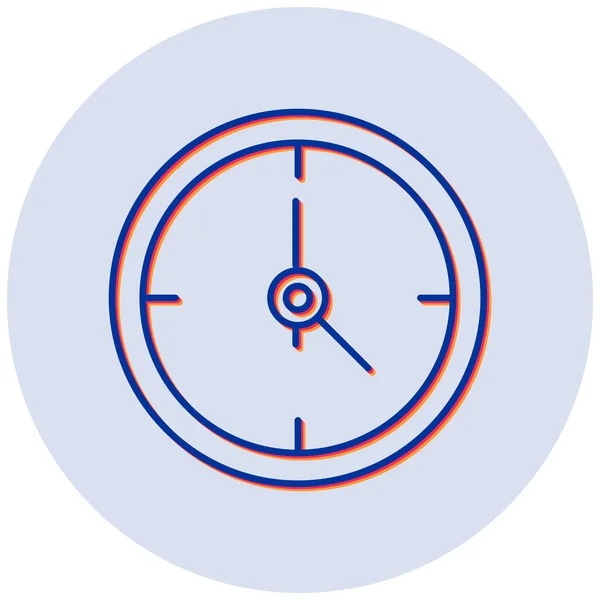 Zeit Web Symbol Einfache Illustration — Stockvektor