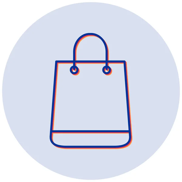 Einkaufstasche Einfache Illustration — Stockvektor