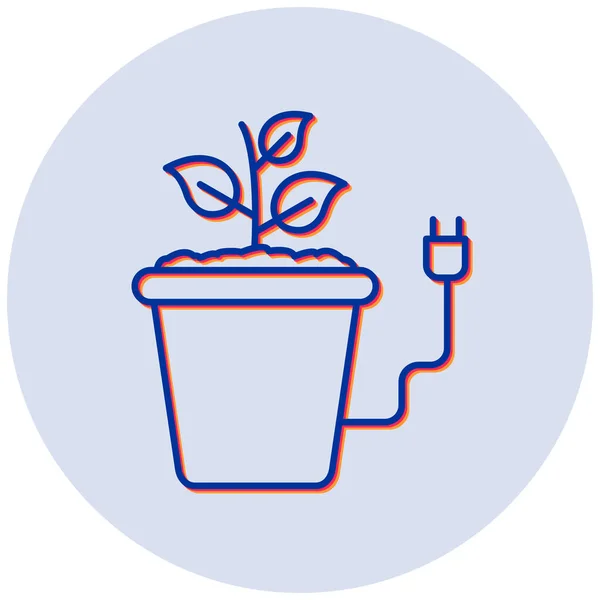Φυτό Web Εικονίδιο Απλό Σχεδιασμό — Διανυσματικό Αρχείο
