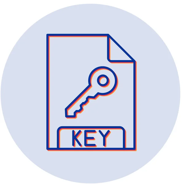 Key文件格式的矢量说明 — 图库矢量图片