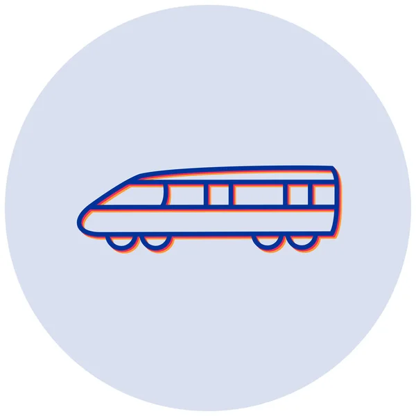 Comboio Ícone Web Ilustração Simples — Vetor de Stock