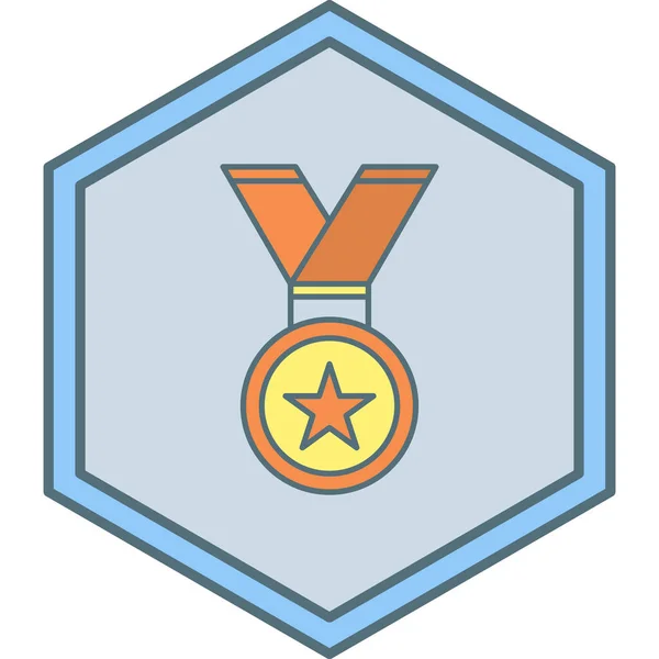 Медаль Иконка Сайта — стоковый вектор
