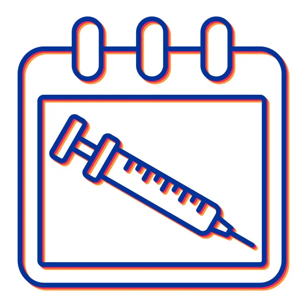 Syringe Vector Icon Modern Illustration — Stock Vector