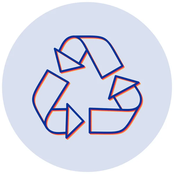 Recycle Icon Vector Illustration — Stock Vector