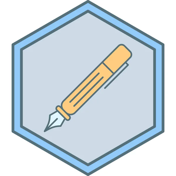 Lápiz Icono Web Ilustración Simple — Archivo Imágenes Vectoriales