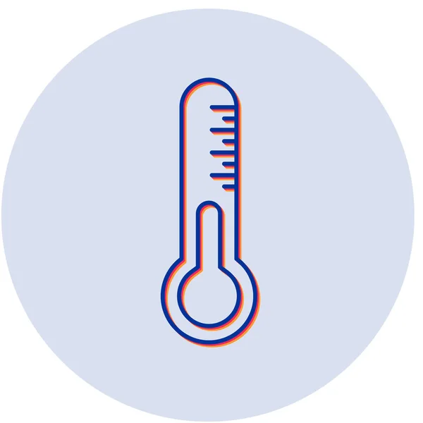 Термометр Веб Иконка Простой Дизайн — стоковый вектор