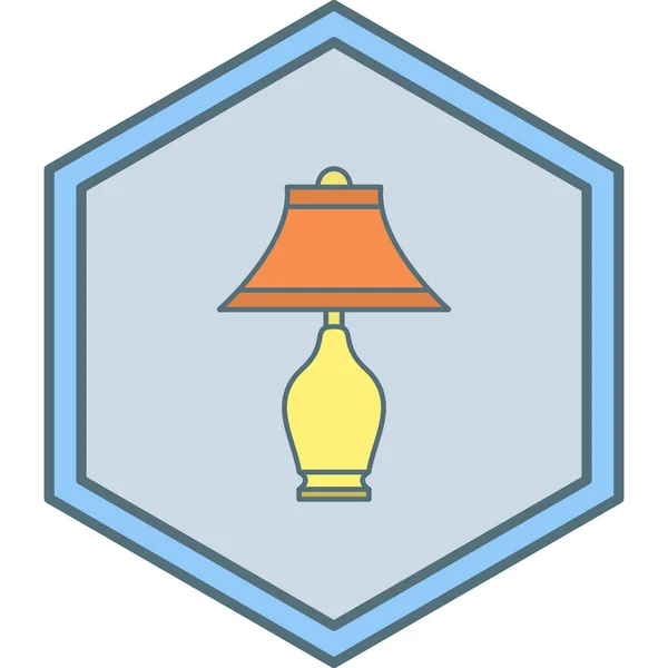 Lamp Icon Vector Illustration — Stock Vector
