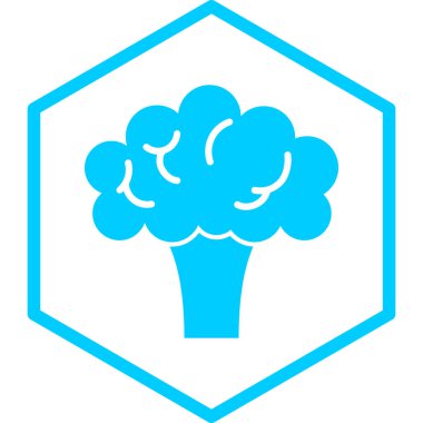 Brokoli. Web simgesi basit illüstrasyon