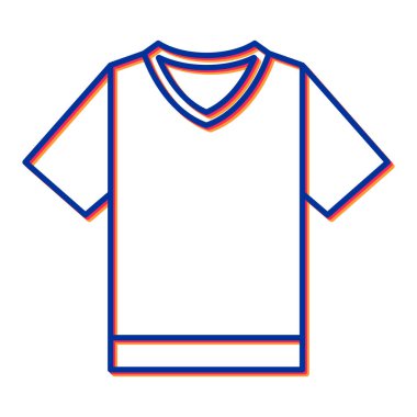 Futbol forması ikonu. vektör illüstrasyonu