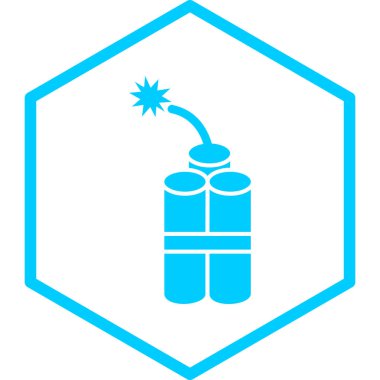 Bir dinamit simgesinin vektör çizimi