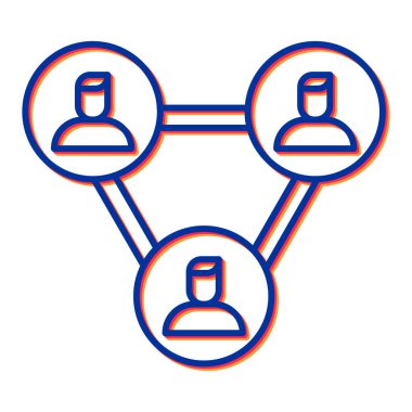 İş ve teknoloji simgesinin vektör illüstrasyonu