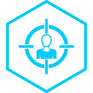 Hedef. Web simgesi basit illüstrasyon