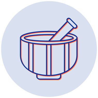 Havan simgesi vektör illüstrasyonu