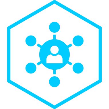 şebeke. Web simgesi basit illüstrasyon