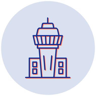 Deniz feneri. Web simgesi basit illüstrasyon