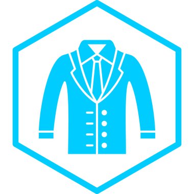 Takım elbise. Web simgesi basit illüstrasyon