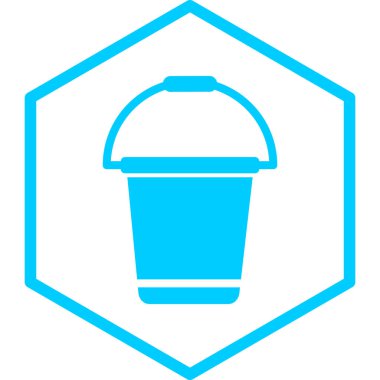 Kova. Web simgesi basit illüstrasyon