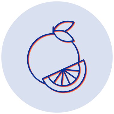 Pomelo vektör renk simgesi