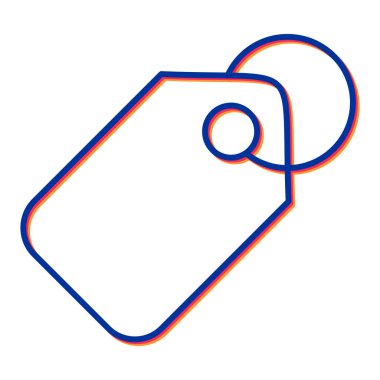 etiket simgesi vektör illüstrasyonu