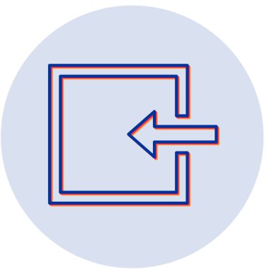 İçeriye aktarma simgesinin vektör illüstrasyonu