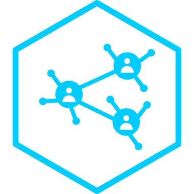 şebeke. Web simgesi basit illüstrasyon