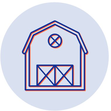 ahır simge vektör çizim