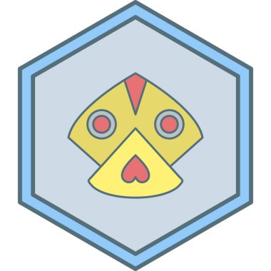 Uzaylı Surat. Basit tasarım