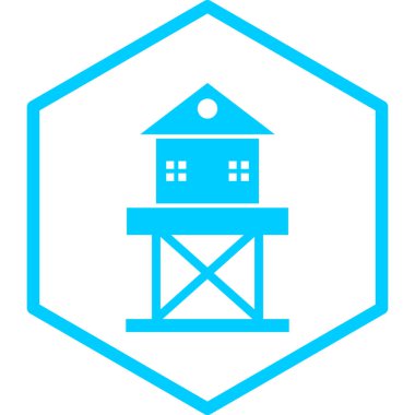 Çiftlik simgesinin vektör illüstrasyonu