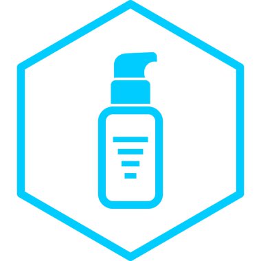 Bir şişe simgesinin vektör illüstrasyonu