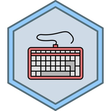 bilgisayar klavyesi vektör illüstrasyonu