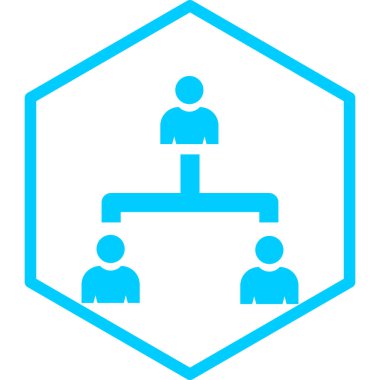 hiyerarşi simgesi vektör illüstrasyonu