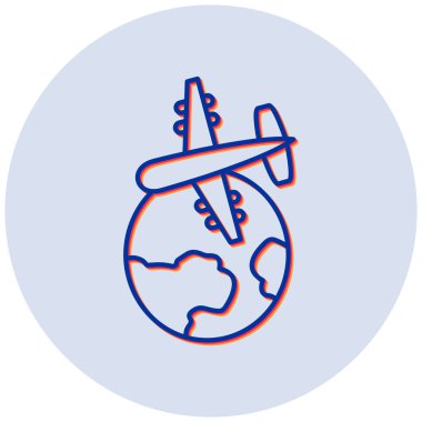 Uçak. Web simgesi basit illüstrasyon