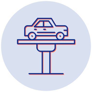 - Araba. Web simgesi basit illüstrasyon