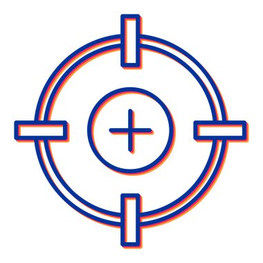 hedef simge vektör illüstrasyonu