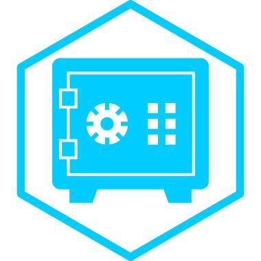 Güvenli vektör simgesi modern basit illüstrasyon