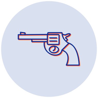 Silah. Web simgesi basit illüstrasyon