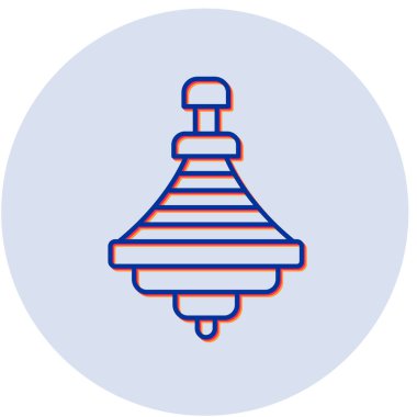 Dönen Üst vektör simgesi