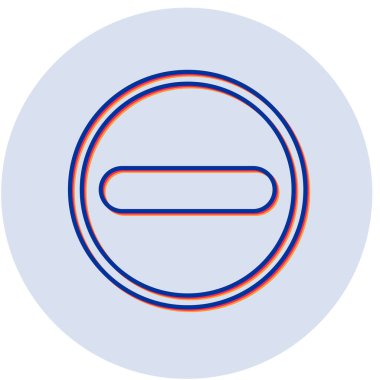 Simgeyi küçültme vektörü illüstrasyonu