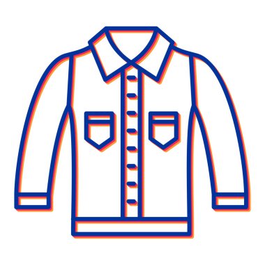 Ceket simge vektör çizim