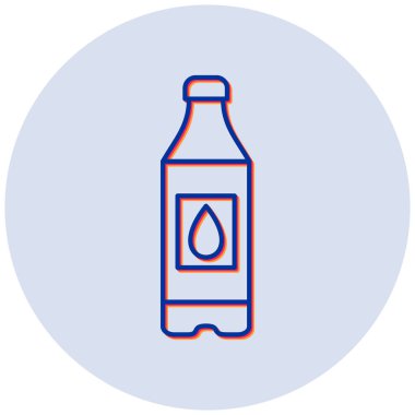 su şişesi simge vektör çizim