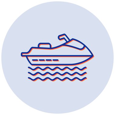 Yolcu gemisi. Basit resimleme