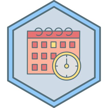 Takvim simgesi vektör illüstrasyonu